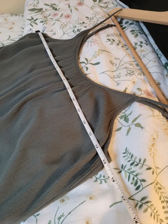 George Olive Green Tiered Maxi Dress - Picture 5 of 8